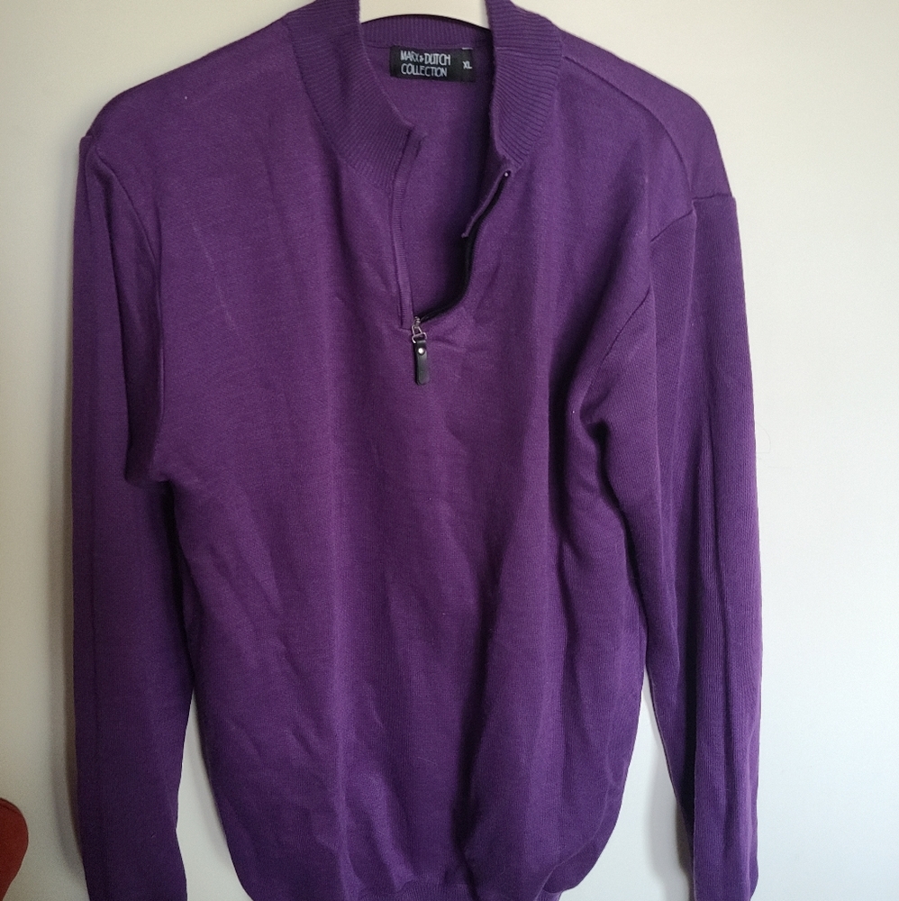 Marx & Dutch men's purple sweater XL NWOT